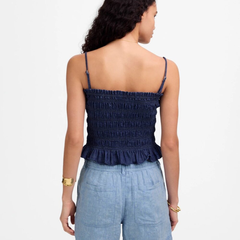 NWT Madewell Pull-On Drawstring Shorts Sunfaded Blue XS - Picture 3 of 4